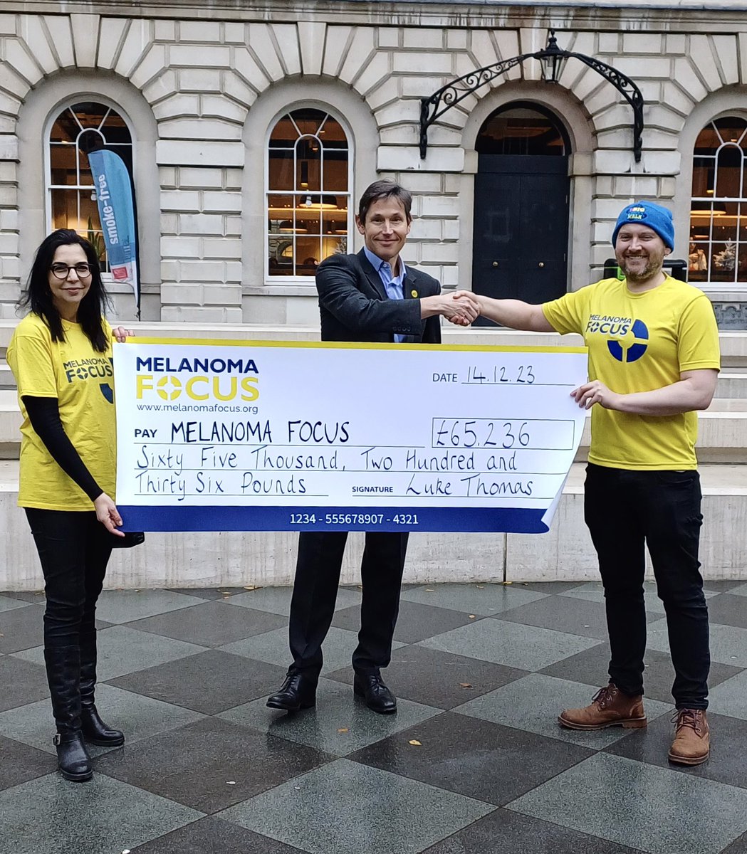 Big cheque presentation to <a href="/focusonmelanoma/">Melanoma Focus UK</a> I walked the Welsh coast for charity, while battling my own stage4 cancer diagnosis. My Big Cancer Walk raised a total of £65,236! My health has taken a turn for the worse. Read my story⬇️

justgiving.com/crowdfunding/y…

#fundraiser <a href="/ITVWales/">ITV Wales News</a>