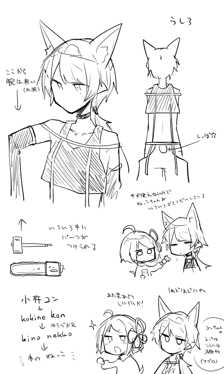 このアカウントの看板娘のコンちゃんの設定置いておきます 