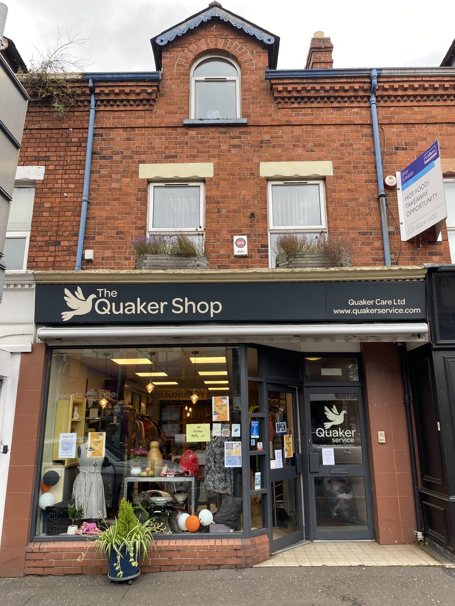 Quaker Service seek a Charity Shop Manager for our  Lisburn Road shop. We will consider job shares for this post. Full details and application form at the link below. We would also very much appreciate any shares of this tweet. #jobfairy #socialenterprise

communityni.org/job/charity-sh…