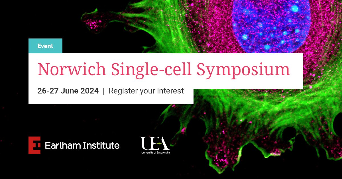 📣 SAVE THE DATE: In partnership with @biouea, we're excited to share the date for the 2024 Norwich Single-cell Symposium! Join us to discuss the latest research, technologies, and applications in single-cell and spatial analysis. 🗓 26 - 27 June 2024 ➡ okt.to/YmZjs8