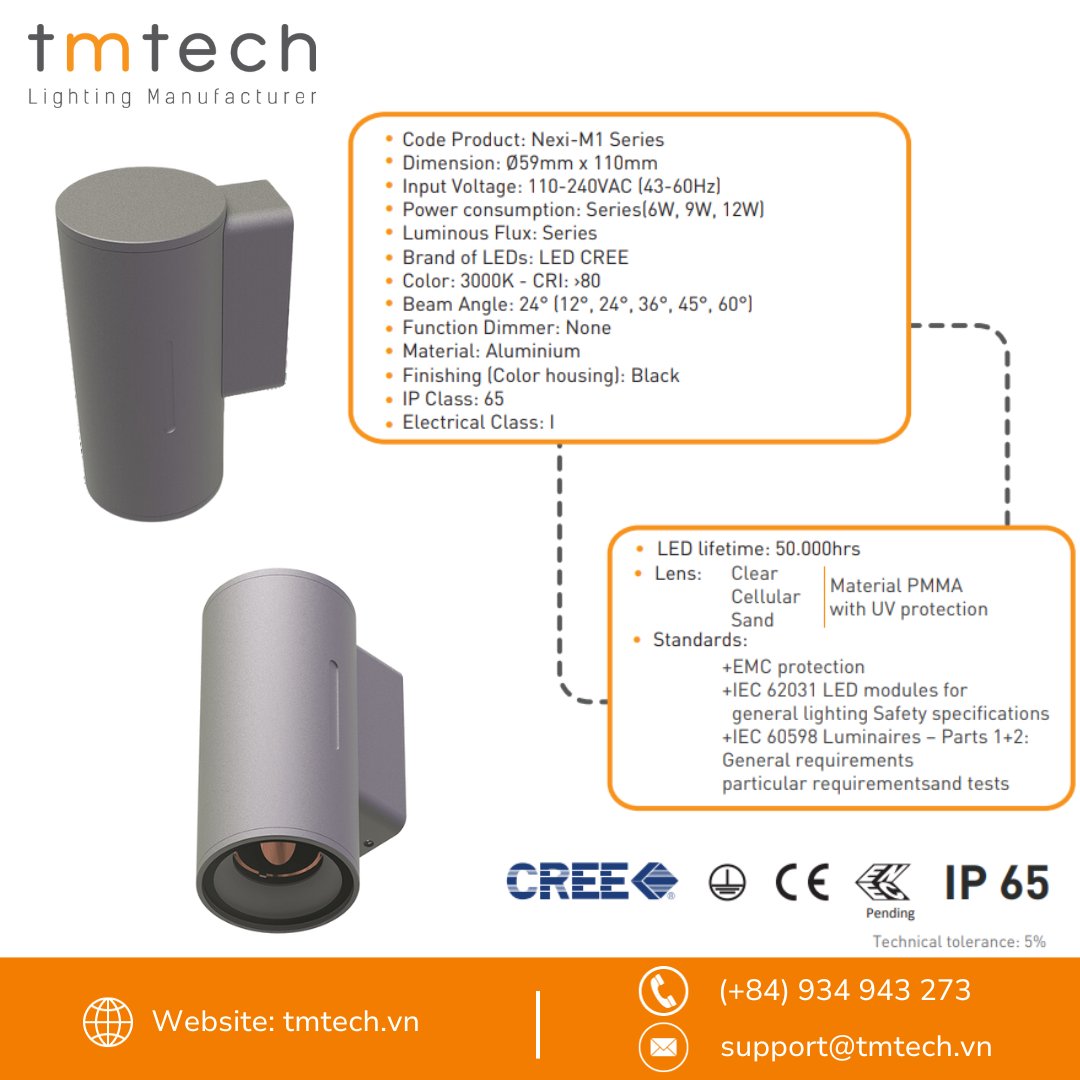LinhTMtech's tweet image. 💡 Explore elegance with the NEXI-M1 from TMTech&apos;s NEXI-SERIES!

Discover more: tmtech.vn/products/wall-…

 #tmtechvietnam #tmtechlighting #walllight #walllighting #walllightings #walllightdesign #walllightdecor #outdoorlight #outdoorlightingdesign #outdoorlightingideas
