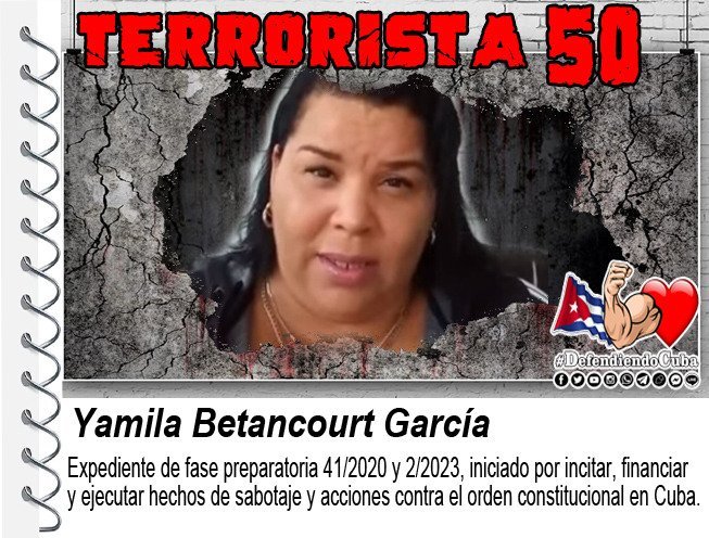 DefendiendoCuba's tweet photo. Espero que a los terroristas😠 y cómplices🤑, les haya quedado claro con el Programa Especial de ayer, que la #ListaDeTerroristas no va a quedar solo en la ENUNCIACIÓN. 👇

‼️Todo acto tiene consecuencias‼️ En #Cuba no hay impunidad‼️
🤚#NoAlTerrorismo🤚
#DefendiendoCuba🇨🇺💪❤️ https://t.co/31YSW0GoVY