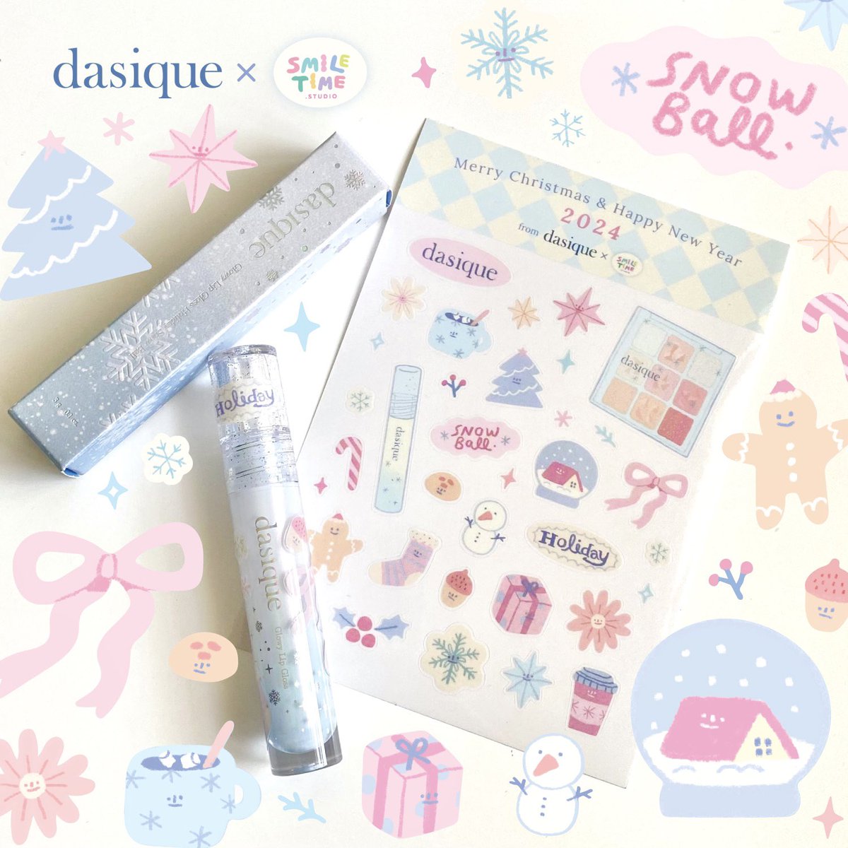 🌼 <a href="/dasique_th/">dasique Thailand</a> x Smiletime .studio

— เพียงซื้อสินค้า Dasique ชิ้นใดก็ได้ ผ่าน Shopee/Lazada รับฟรี Holiday Sticker ที่ทาง Smiletime ออกแบบ ทุกการสั่งซื้อ ตั้งแต่วันนี้เป็นต้นไป
*แจกจนกว่าของแถมจะหมด

#dasique #dasiqueThailand #holidaysnowball