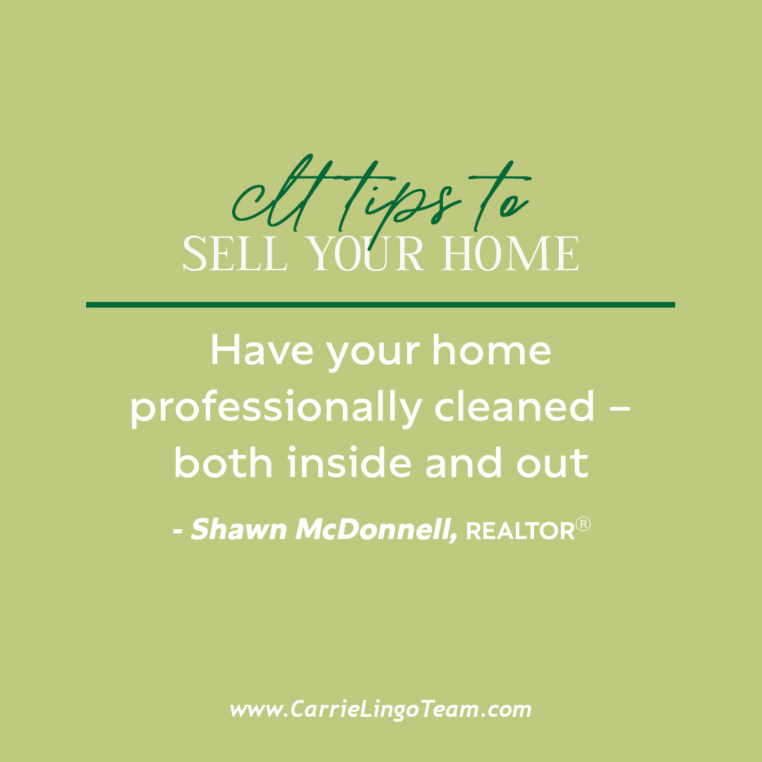 CLT  ||  CLT  ||  SELL YOUR HOME  || When it comes to selling homes, our agents are experts! We asked them for some top-notch tips to make selling homes easier.