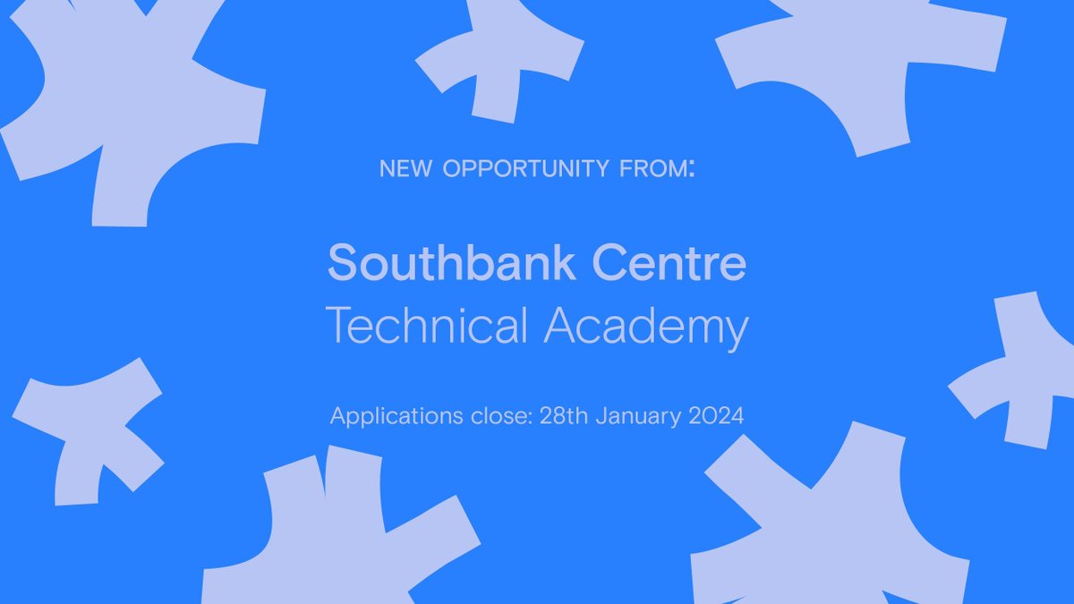 Opps Board 📣 Do you thrive behind-the-scenes in creative environments? @southbankcentre is offering new creatives the chance to go backstage with their fully funded, FREE, entry-level training course in technical production! > bit.ly/3TwPdzH