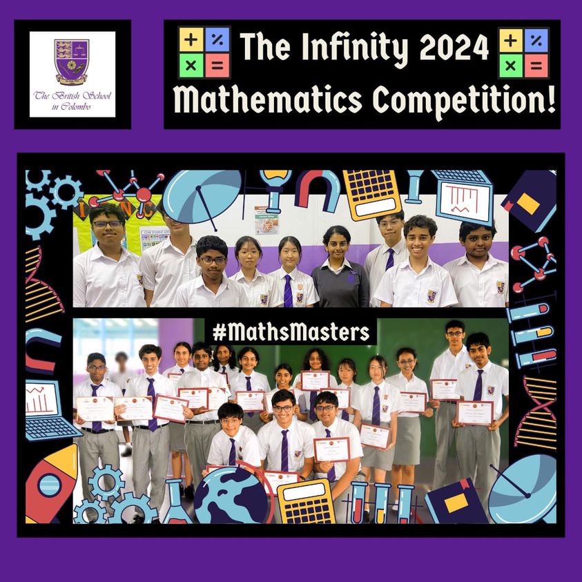 🌟 Kudos to BSC's remarkable success at #Infinity2024 Math Competition!  🏆 Finalists and Math Challengers Team Round champs, you've dazzled us!  Best of luck in the Mumbai finals this January 2024! 🔢🌐 #BSCSuccess  #MathWhizzes #GoBSC🌟#BSC_Seniorschool