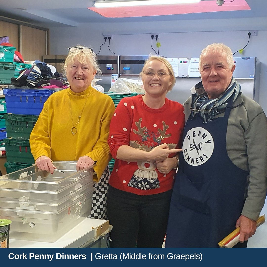 Graepels's tweet photo. Adding a touch of warmth to the season, Graepels embraces the spirit of giving by contributing to Cork Penny Dinners. Here's to spreading joy and kindness during the holidays! Thanks to our team for taking part๐โค๏ธ #GivesBack #CorkPennyDinners https://t.co/keGrMEETum