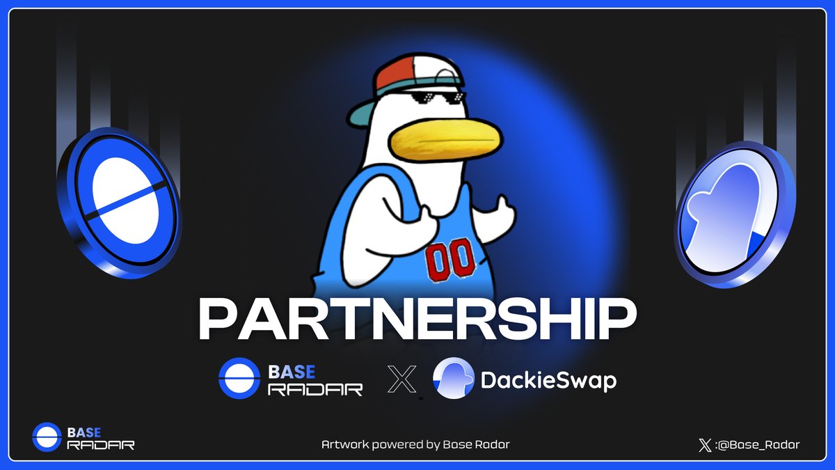 Base_Radar_'s tweet photo. Who takes the crown as the ultimate DEX and Launchpad on @BuildOnBase
π₯ #DackieSwap, baby!
We're thrilled to announce our exciting new partnership with #Base_Radar: @DackieSwap π€
Get ready to embark on an extraordinary journey to revolutionize the entire #Base ecosystem π https://t.co/etYLV3QdGS