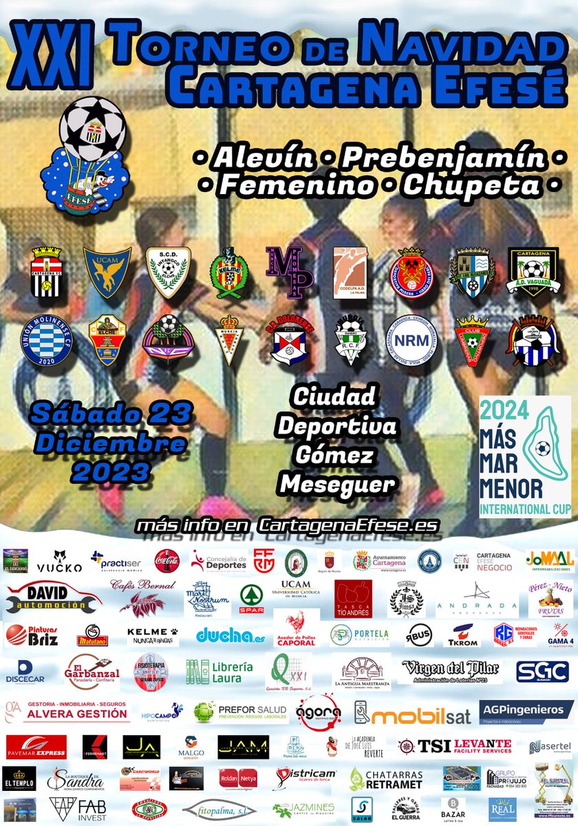 Colaborando como todos los años con el torneo de Navidad del Cartagena FC..... A por todos el equipo Alevín de la Deportiva Minera