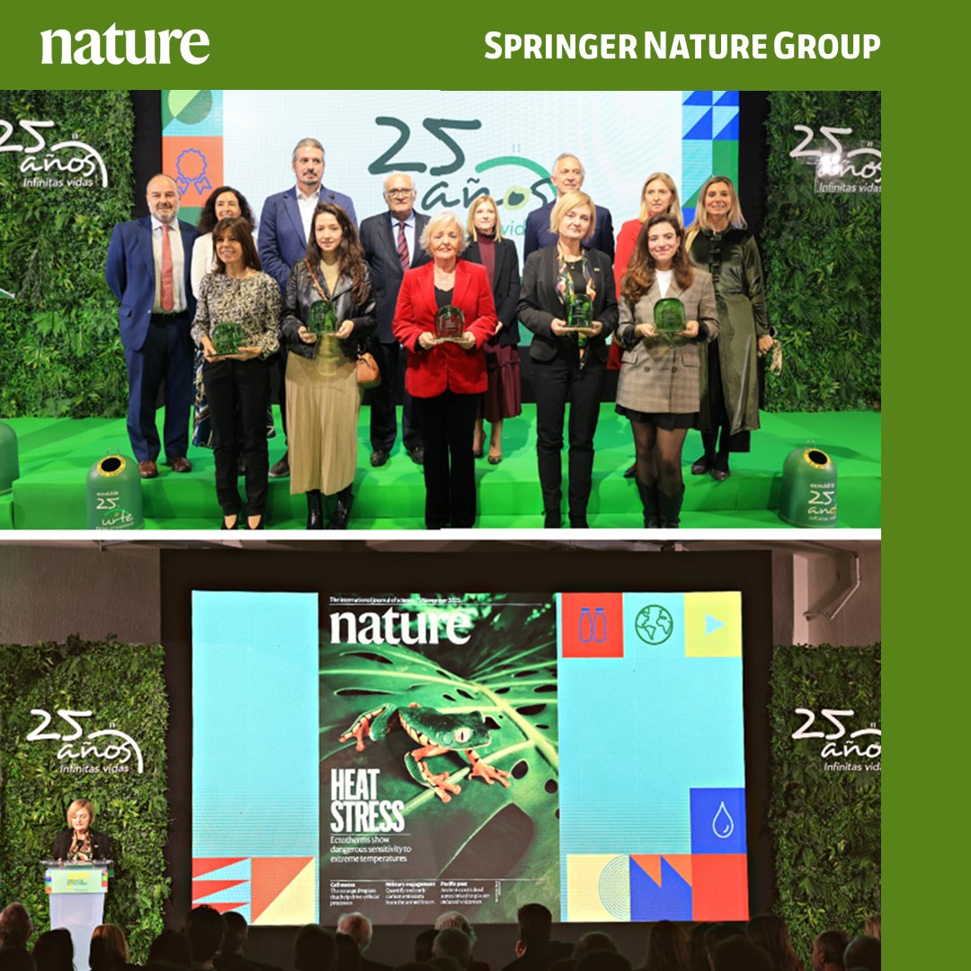 At the 24th @ecovidrio awards, @nature was named Environmental Personality of the Year for its extensive track record in disseminating the latest scientific discoveries and research, including on climate change and its effects. Learn more: bit.ly/48nmLEG @Magda_Skipper