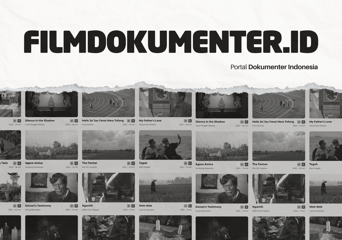 Kita menyadari bahwa film adalah karya seni yang langgeng &amp; senantiasa memiliki relevansi terhadap isu, polemik &amp; peristiwa dalam ruang-ruang masyarakat. Melalui Program Database, FFD mempersembahkan portal dokumenter Indonesia: filmdokumenter.id ✨ Mari akses sekarang ~ 🎞️