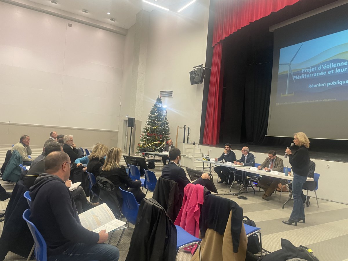 Éoliennes en mer Méditerranée et leur raccordement tweet media