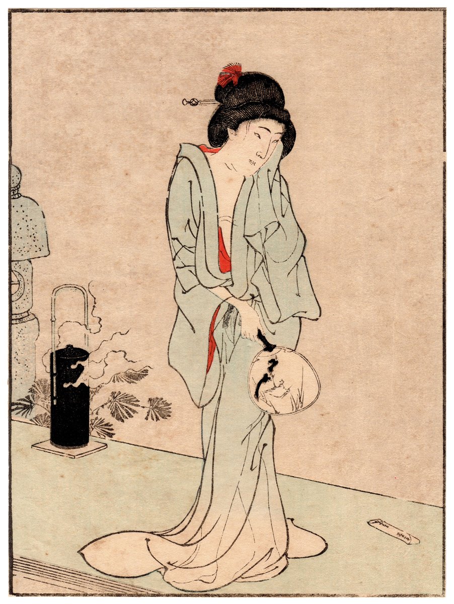 _ArteGiapponese's tweet photo. BELLEZZA CHE INDOSSA UNO YUKATA TRASPARENTE (Toyohara Chikanobu)
https://t.co/NcohN8lYZE
#xilografia #originale #giapponese #chikanobu #piacere #sentimenti #bellezza #indossa #kimono #estivo #yukata #trasparente #incensiere #repellenteperzanzare #giappone #arte #artegiapponese https://t.co/lDIYC7nWLe