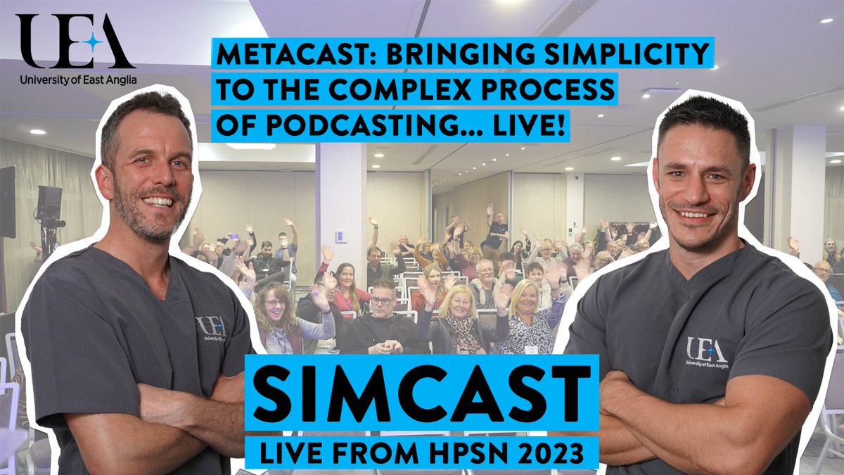 In this special episode of SimCast, Lawrence and Tony present their podcast live from the Human Patient Simulation Network 2023 Conference in Nottingham . youtu.be/6vpMarS8kYA Metacast: Bringing Simplicity to the complex process of podcasting... Live!