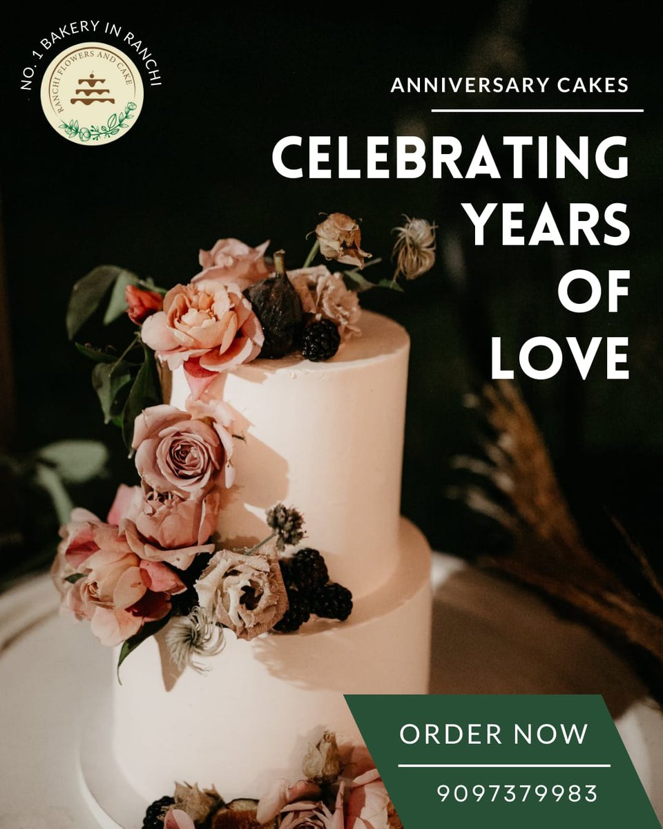 🎉✨ Celebrating Years of Love: Anniversary Cakes ✨🍰
Call / WhatsApp - 9097379983
🍰👀 Let the sweetness unfold and add a touch of magic to your celebration. Order now and turn your special day into an extraordinary experience! 🥳🌟  #AnniversaryCakes #CelebrateTogetherness 🎂