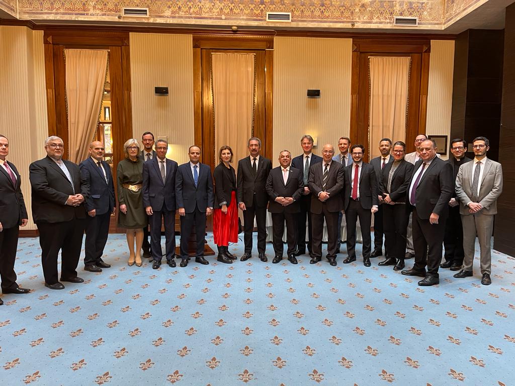 PakinBosnia's tweet photo. A farewell reception was hosted in honour of outgoing 🇵🇰 Ambassador Maj. Gen. (R) Akhtar Jamil Rao @AkhtarGen by the Diplomatic Corps of Bosnia &amp; Herzegovina 🇧🇦 at Hotel Europe today

The Diplomatic Corps bid a warm farewell to the Ambassador and recalled his tenure with fondness https://t.co/kEvPcqxixn