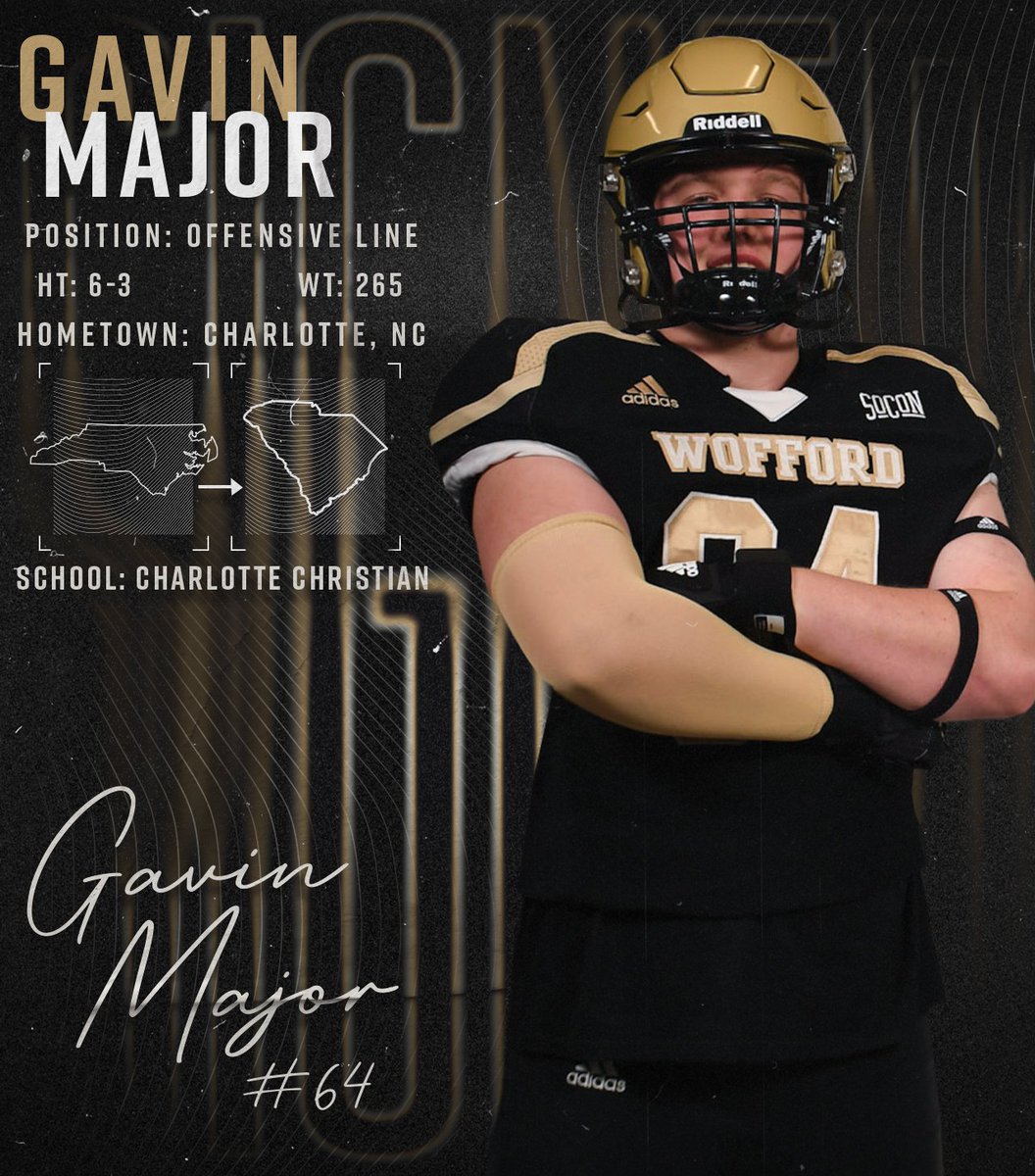 The signings are starting to arrive ... Welcome to OL Gavin Major, from Charlotte, NC and Charlotte Christian!