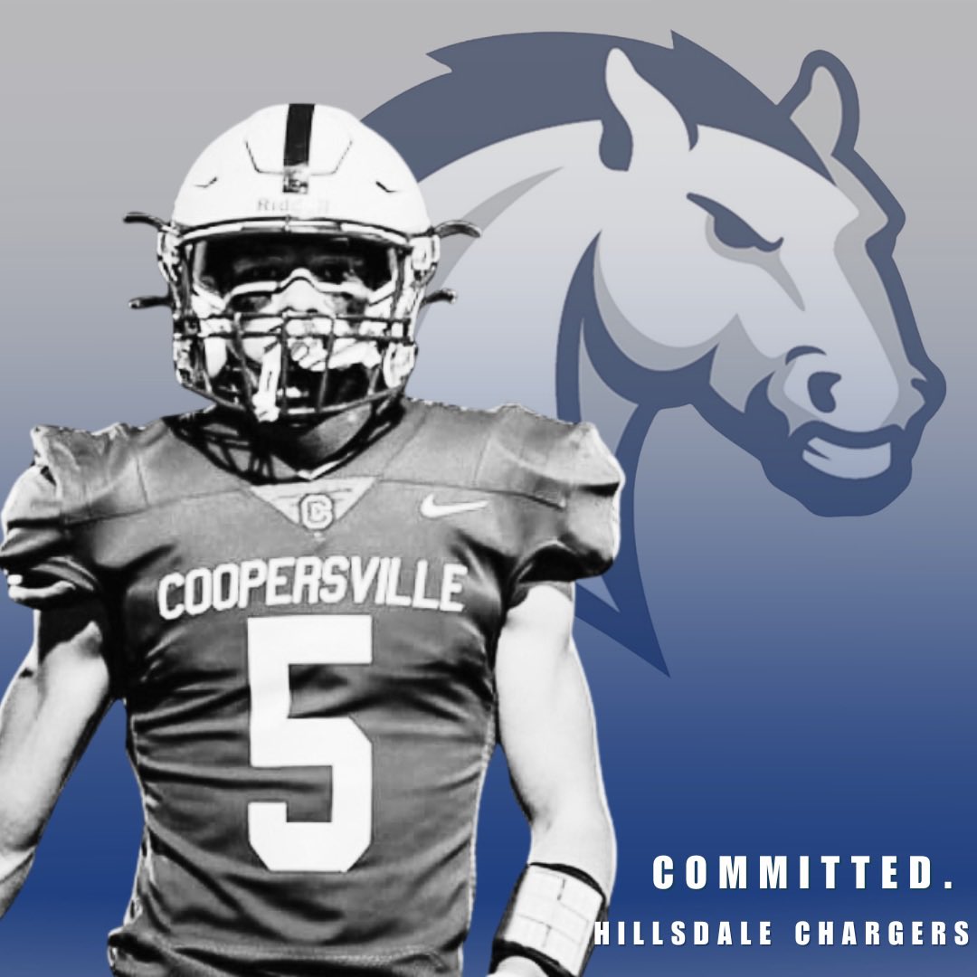 A phenomenal football career at CHS has earned Luke Stanton a spot on the roster at Hillsdale College.  Congratulations, Luke!  
Go Chargers!