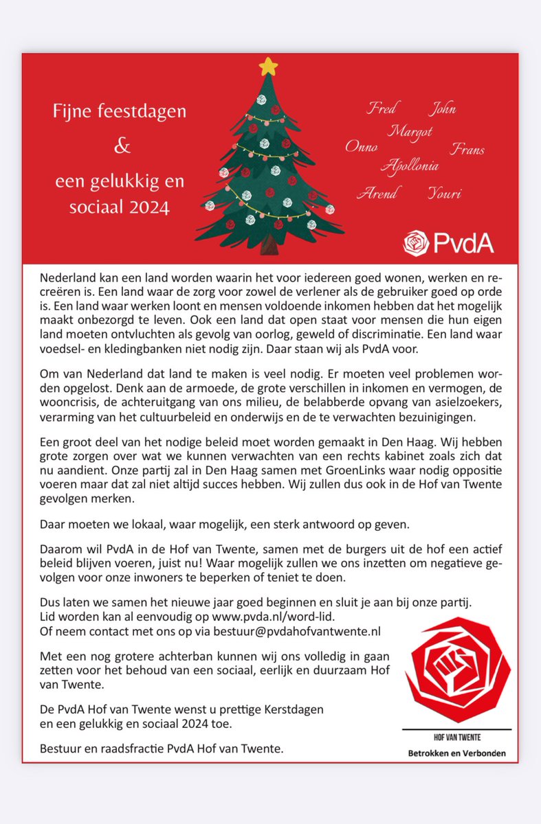 PvdA Hof van Twente (@pvdahvt) on Twitter photo 