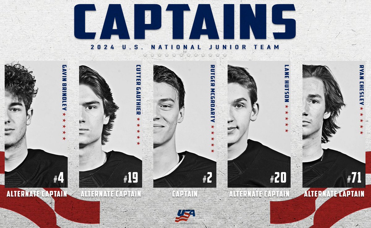 usahockey's tweet image. Introducing Team USA's 2024 #WorldJuniors leadership group! 🇺🇸

Details → bit.ly/3NBpzWZ