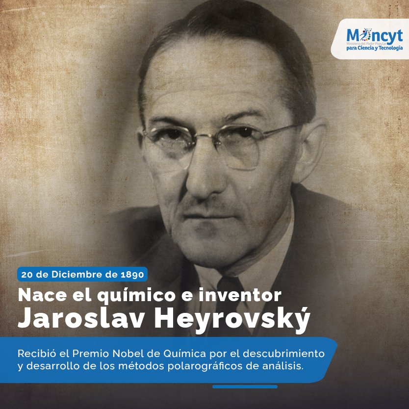 #Efemérides | #20Dic Natalicio del químico e inventor Jaroslav Heyrovsky 👨🏻‍🔬⚗️

#NavidadEnUnion