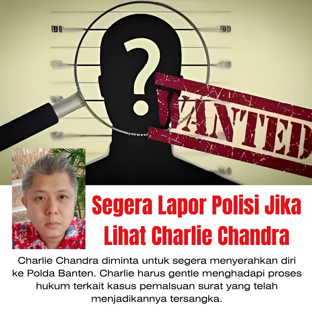 lusia_ann's tweet photo. Di cari buronan polisi atas nama Charlie Chandra usia 47 thn Domisili Jakarta Utara. 
Segera lapor @_poldabanten 

Charlie Chandra DPO https://t.co/bAHurbMLDg