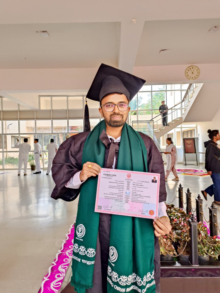 NileshAmbedkar1's tweet photo. Degree Added ❤️

Mass Communication &amp; Journalism

#29thconvocation #YCMOU https://t.co/2K3RU3wwdH