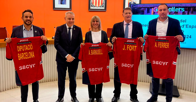 RFEBalonmano's tweet photo. 🙌 El Ajuntament de @granollers ha acogido la presentación oficial del #TIEGranollers2024

➡️ Con la presencia de Alba Barnusell y @alvaro8ferrer @granollers; @jaume_fort @FedCatHandbol; @abelgama77 @diba y @blazquezbalonma @RFEBalonmano 

📝👇 Toda la información en la noticia