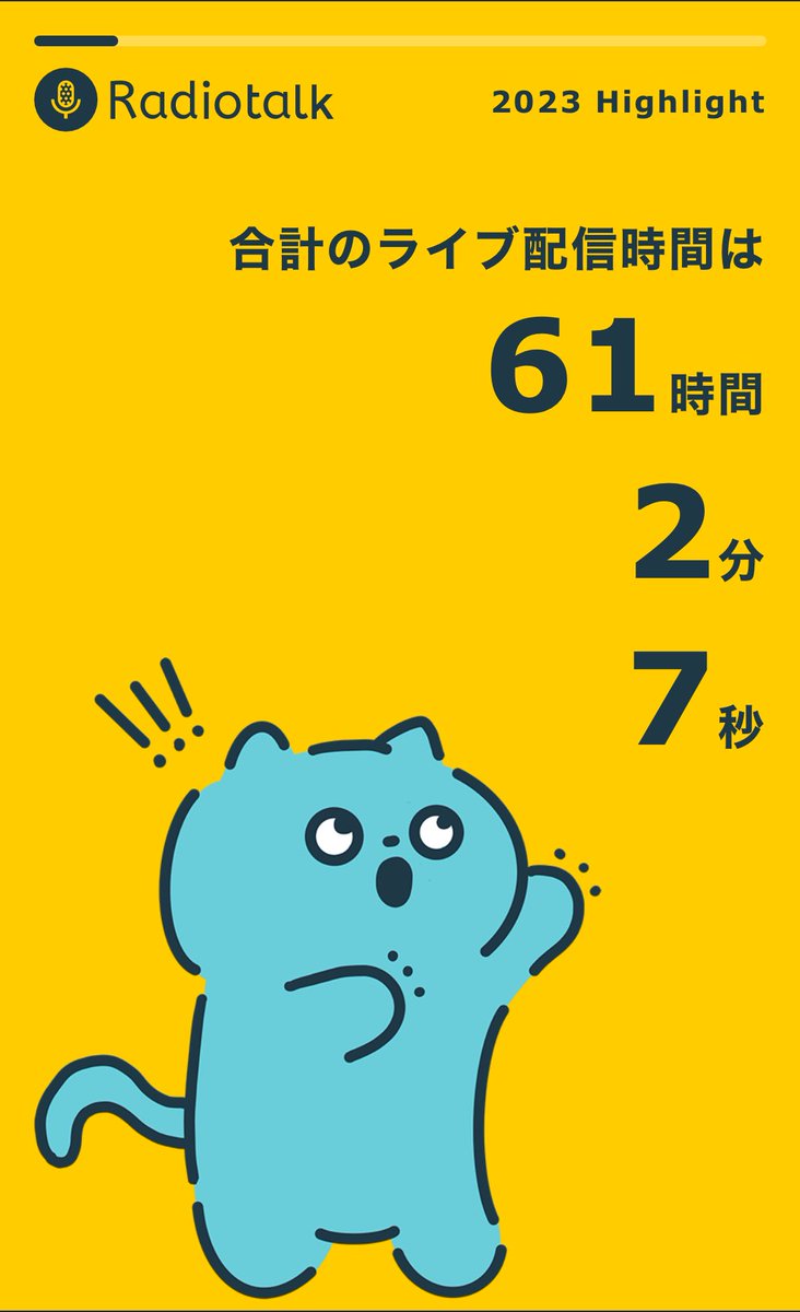 umeshio_desu's tweet image. すごいかわいいぃぃ。

アプリ上部のバナー「Radiotalk2023ハイライト」から確認できます。他にも色んな項目ありました！ログイン必須。ライブ配信61時間って収録よりライブ配信してるってことか😦

🎧今年一番配信された回🎧
radiotalk.jp/talk/952858

#Radiotalk2023
#あぶらうってこ