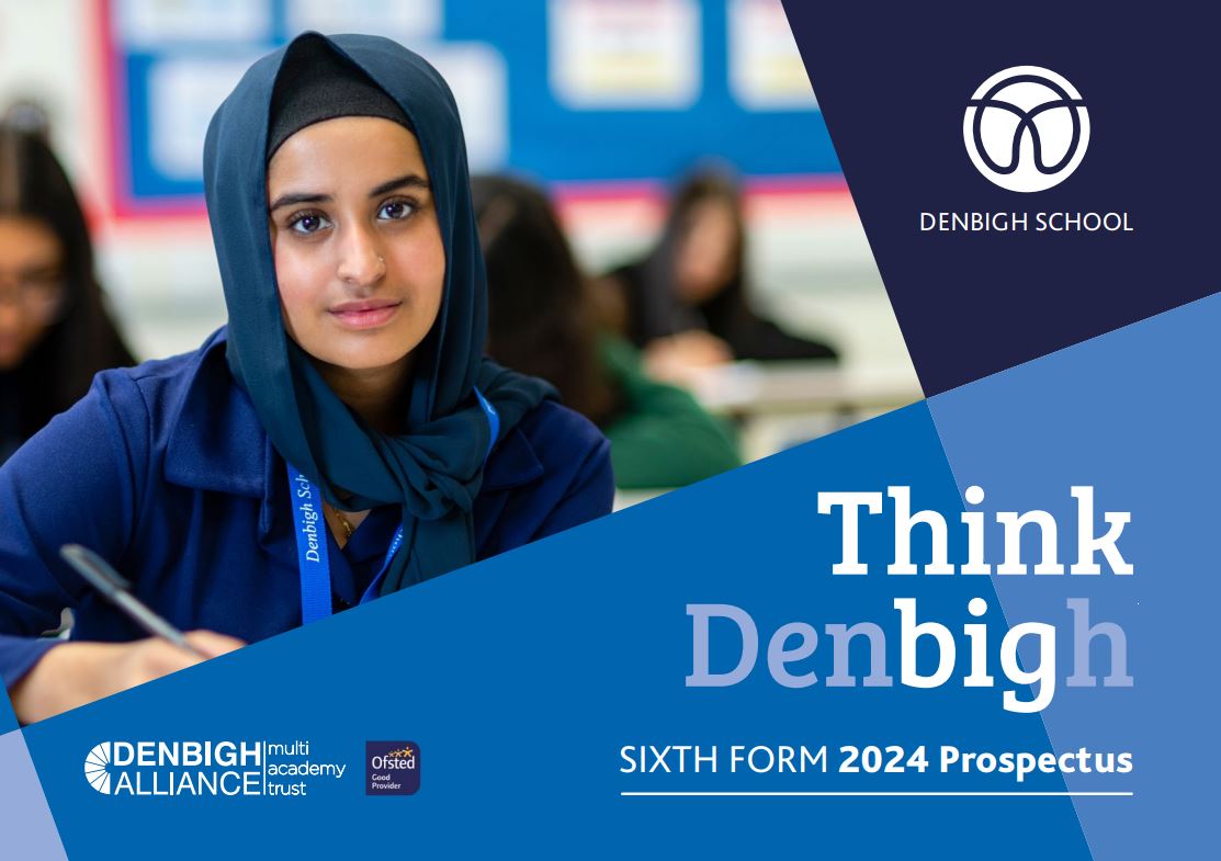 Our 2024 Sixth Form prospectus is published ready for our Open Evening on Wednesday 17 January - 5:30 to 8:30pm. We are very proud of our Sixth Form and we hope that when you visit us you will see why. denbigh.net/sixth-form/how…