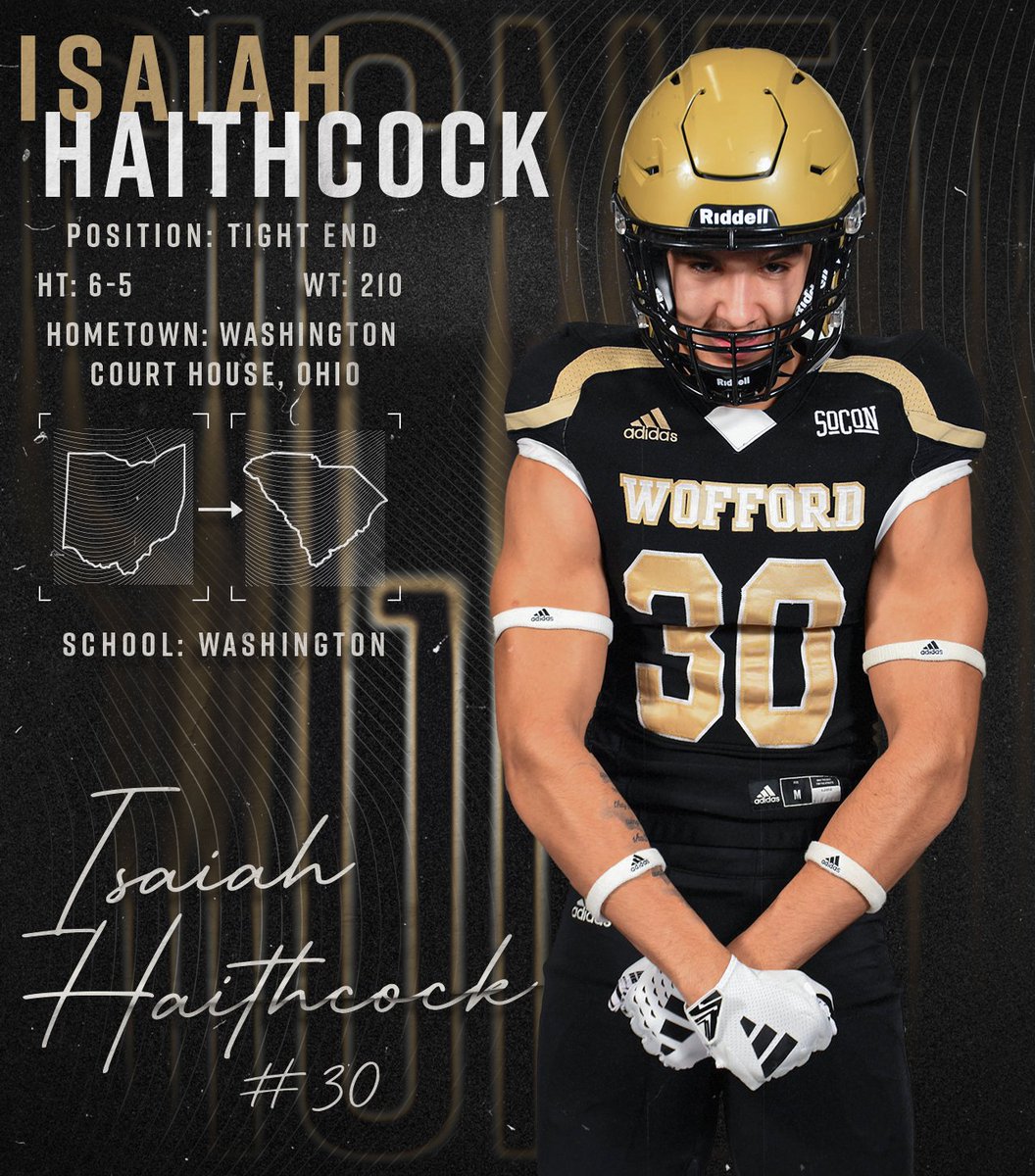 The Terriers welcome TE Isaiah Haithcock from Washington Court House, Ohio to the team!