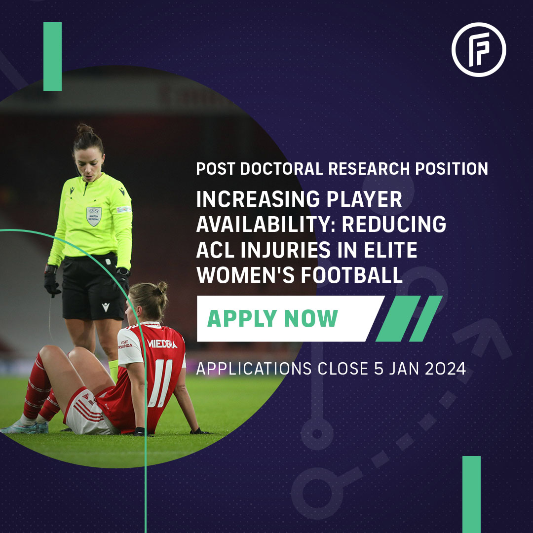 🚨 Exciting research opportunity! #FIFPRO and the @Carnegie_Sport at @LeedsBeckett are recruiting for a key role in advancing scientific knowledge on reducing ACL injuries in professional women's football. Learn more: fifpro.org/media/0qeela3k… Apply here:…