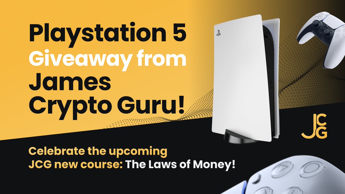 🎁 PS5 CHRISTMAS GIVEAWAY FROM JCG! 🎁🎅

In celebration of upcoming revolutionary course "The Laws of Money" from James Crypto Guru! 🤑

🏆 To win:
1⃣ Like &amp; RT this post! ♻️
2⃣ Follow James on X &amp; Youtube: youtube.com/@JamesCryptoGu…
3⃣ ⁠Send proof in replies to the tweet below👇