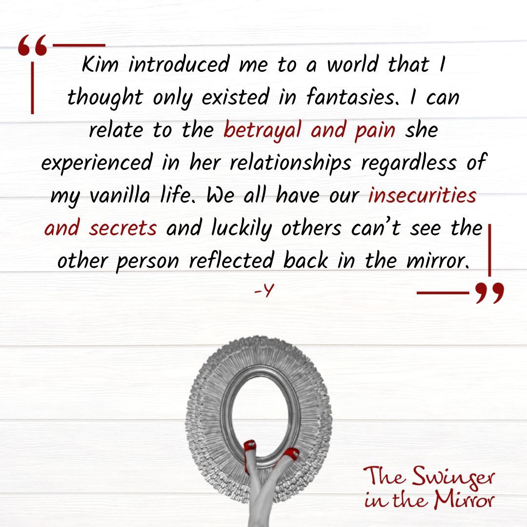 We all have insecurities and secrets, many rooted in betrayal and pain. I am so grateful that readers can enjoy the spicier parts of my book while also seeing the bigger theme of relationships and connecting with your partner. 

#Swinging #Swinger #BookRecommendation #SexyBook