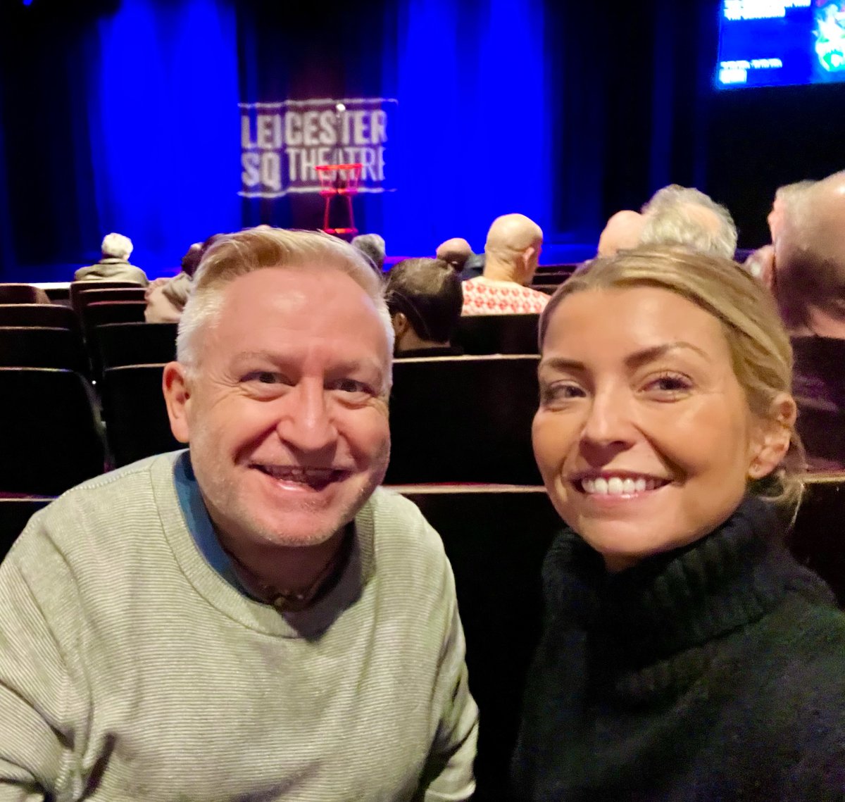 simonminty's tweet photo. Two of my favourite people in one night. Cousin Georgie sitting next to me and comedian Stewart Lee about to stand on stage. #Genius #BasicLee https://t.co/gjfVGA3nUz