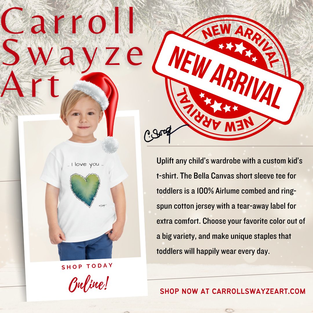 Elevate their style and embrace the extraordinary! Discover unique threads for your little trendsetters! 🎄🌟 ➡️ carrollswayzeart.com 

#instaart #holiday #shineonline #petcollars #artcollection #artwork #holidayfashion