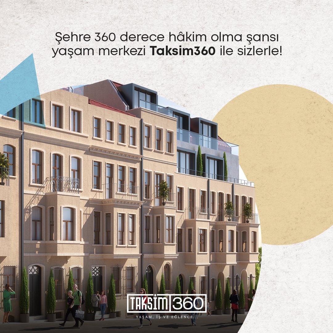 Şehre 360 derece hakim olma ayrıcalığı, yaşam merkezi Taksim360 ile sizlerle buluşuyor!

#Taksim360