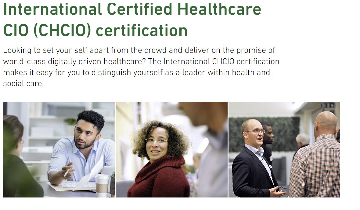@bcs have extended the application deadline for @CIOCHIME CHCIO until the 10th Jan. Join a cohort of health senior leaders in a 3 months supported programme to prepare for this International CHCIO exam! @Fed_IP @JanHoogewerf @janedwelly @chat2sonia tinyurl.com/bdzbdcz6