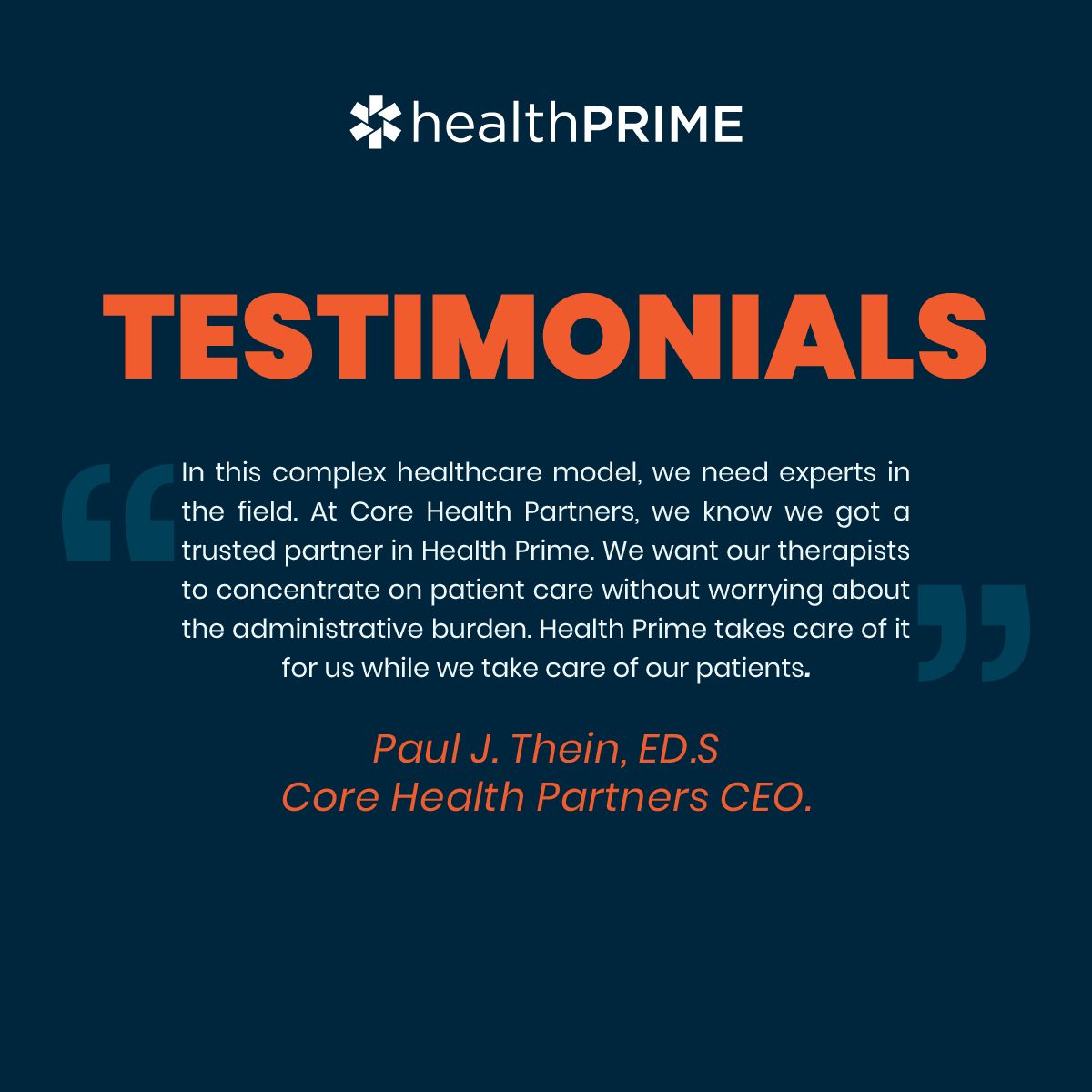 hpiinc's tweet image. We are thrilled to share Paul's success #story as a client of our #PracticeOptimization! 
Their #journey speaks volumes about the transformative impact we're making.
View more #testimonials from our valued #clients here:
hubs.ly/Q02dt86Y0