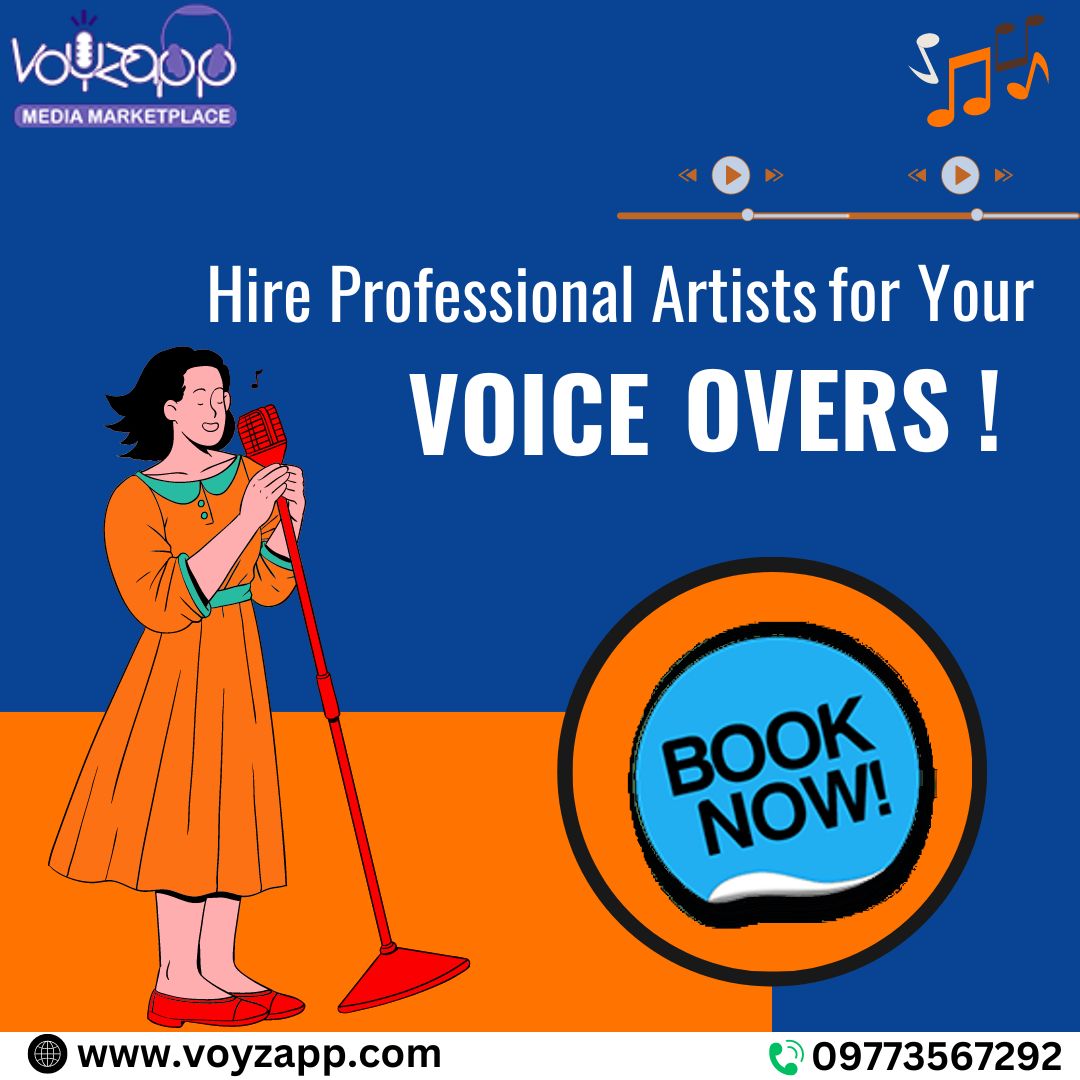 Voyzapp is the right place to hire professional voice-over artist for your specific needs of your project. Take the time to review portfolios, communicate effectively with potential hires, and ensure that you choose someone whose voice aligns with your vision. #voiceactors,