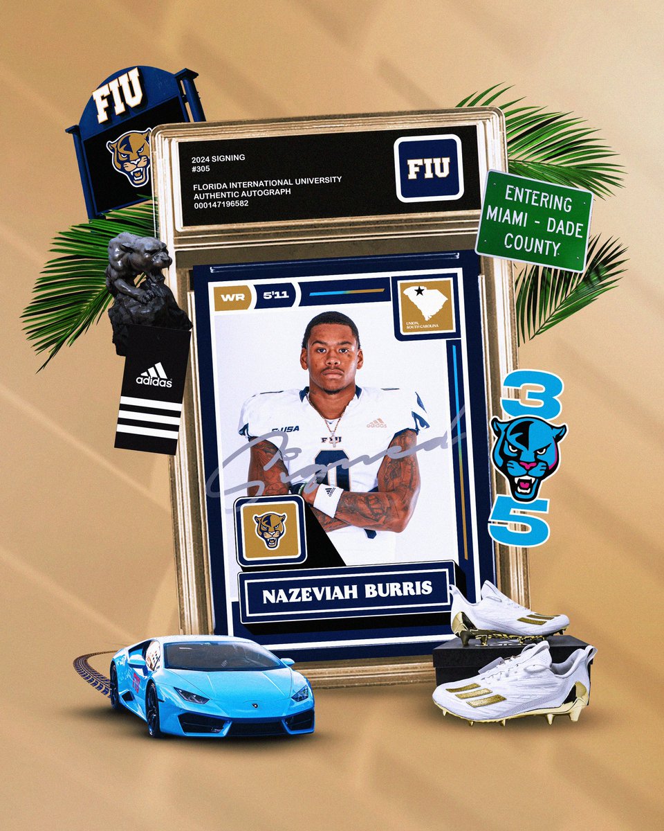 FIU Football (@fiufootball) on Twitter photo Just got more athletic on the outside 🔥
<a href="/NazeviahB/">Nazeviah Burris</a> is ready to ball out 💯
#Roar24 Just got more athletic on the outside 🔥
<a href="/NazeviahB/">Nazeviah Burris</a> is ready to ball out 💯
#Roar24