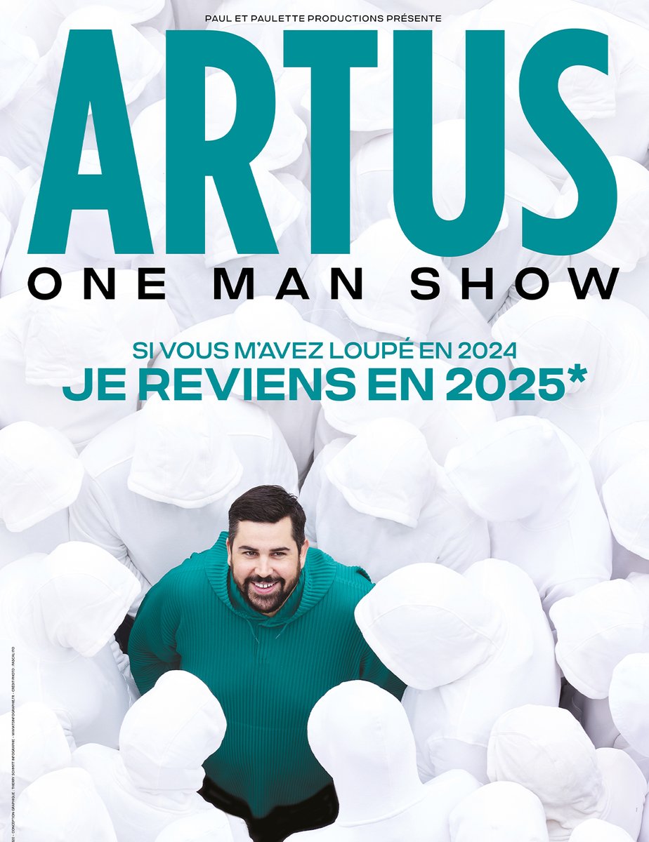 Chateauroux36's tweet photo. [NOUVELLE DATE] #Artus revient enfin sur scène avec un nouveau #OneManShow.  Et c'est promis, dans ce nouveau #spectacle l'humoriste ne dépassera pas les limites... Puisqu’il n’en a aucune !  
Rendez-vous samedi 15 février 2025 à 20h30 au #MACH36.
Billetterie :
➡️ À partir du 20/12/23, prévente sur le réseau Fnac.
➡️ À partir du 03/01/24 sur https://t.co/EkfhEomYeZ et dans tous les points de ventes habituels.