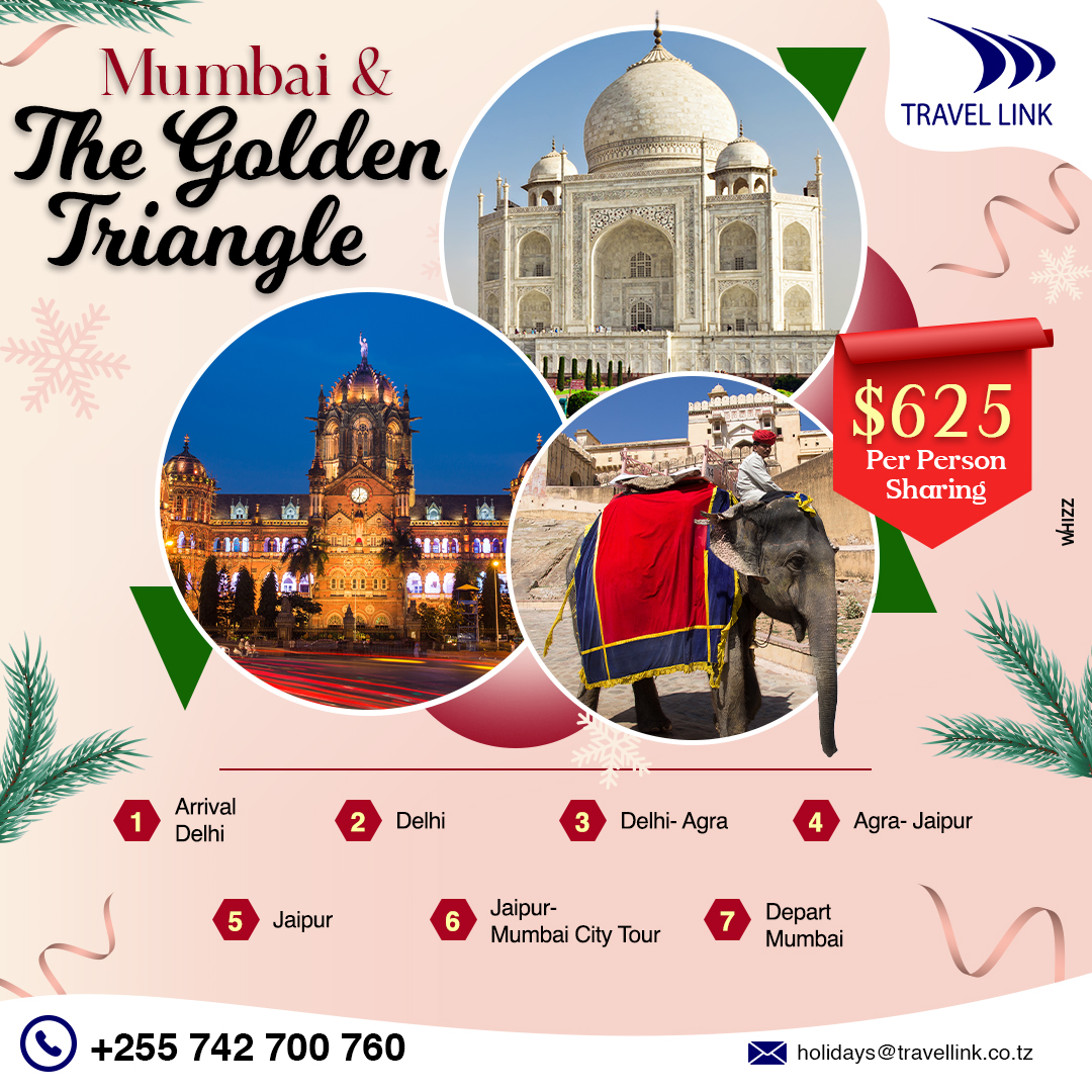 Discover the magic of India with #TravelLink's Christmas Tour Packages! Explore #EastIndia or the wonders of #Mumbai and the Golden Triangle.  Includes accommodation, breakfast, AC transfers, English-speaking guides, and more. 🌍✨ 
#TravelIndia #ChristmasTour