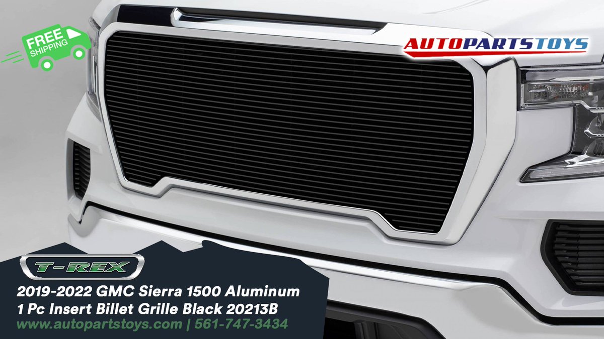 autopartstoys's tweet image. 🔥 Upgrade your GMC Sierra 1500's look with the T-Rex Aluminum Billet Grille Black 20213B! 🚀 Elevate your style with precision and power.
#TREXGrilles #GMC #Sierra1500 #BilletGrille #TruckStyle #UpgradeYourRide #AutomotiveDesign #TruckUpgrades #BoldPresence #AggressiveLook