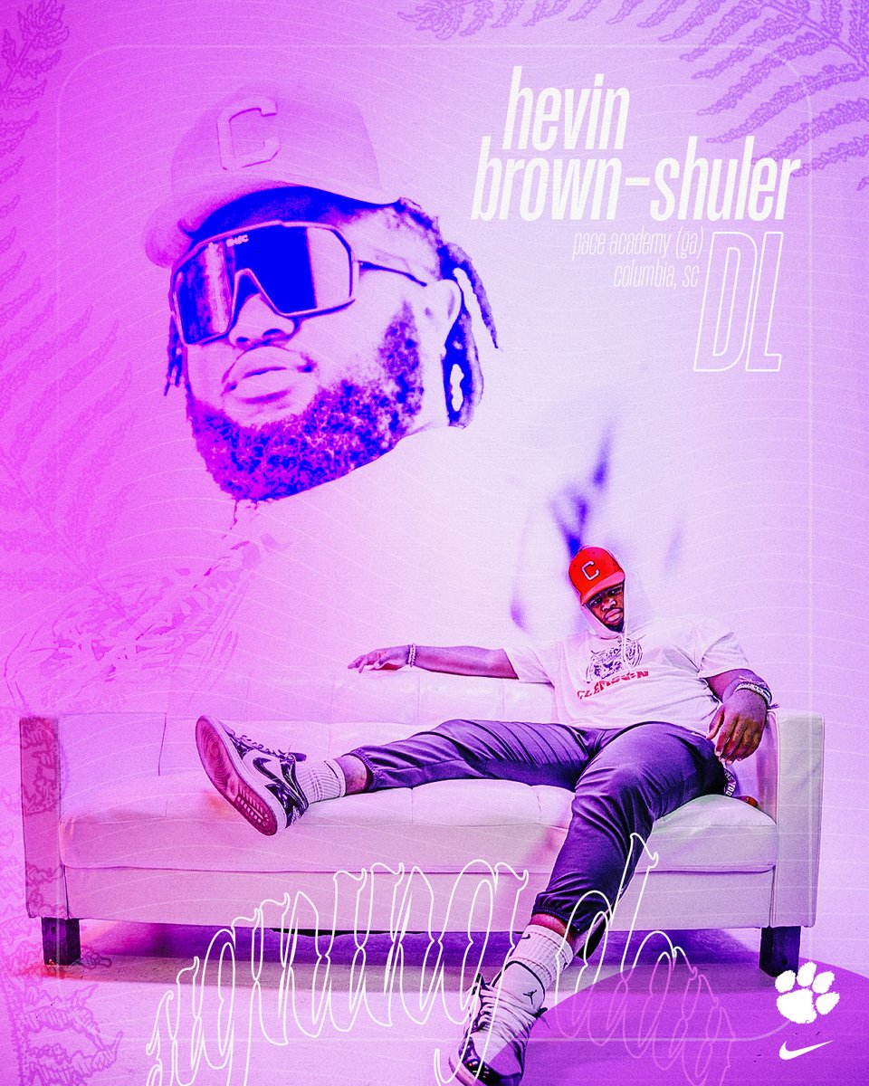 Clemson Football (@clemsonfb) on Twitter photo Another beast in the trenches.
Welcome to the family, <a href="/HevyDutyBS/">Hevin Brown-Shuler (Hevy Duty) 🙏🏽</a>!
#ALLIN24 Another beast in the trenches.
Welcome to the family, <a href="/HevyDutyBS/">Hevin Brown-Shuler (Hevy Duty) 🙏🏽</a>!
#ALLIN24