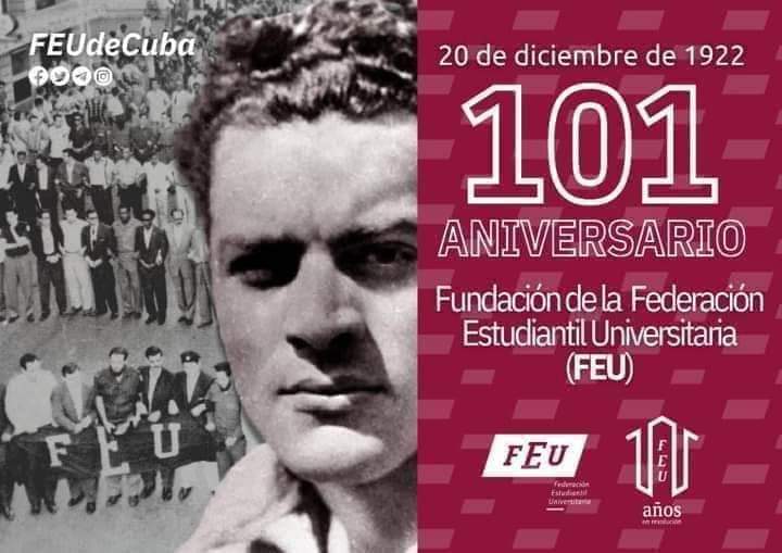 ybarrosop's tweet image. Muchas felicidades a los integrantes de la FEU, seguidores de las ideas de su líder Julio Antonio Mella #CubaViveEnSuHistoria                  #UnidosHacemosCuba
#HuracanesDeMayabeque