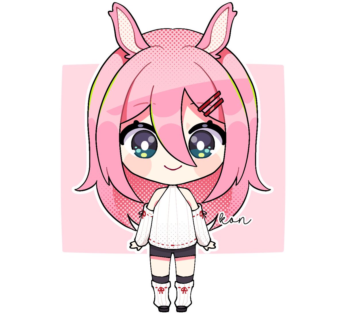 「full body cheeb for   thank you for comm」|Kon🐰ピヨンのイラスト