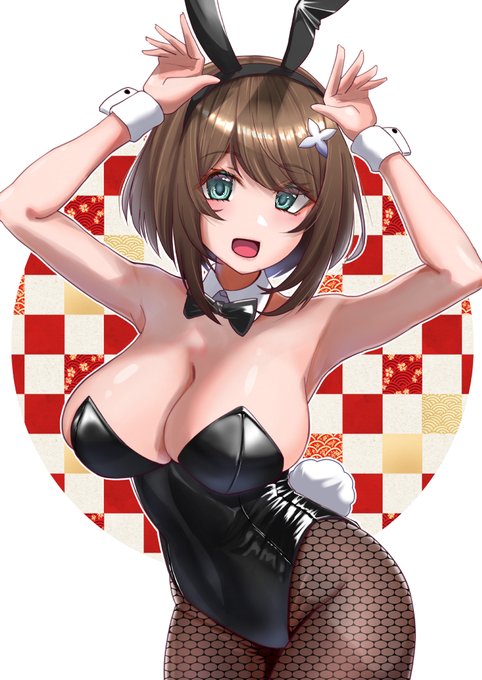 #今年描いたバニーを晒そう 
正月の文字無し 