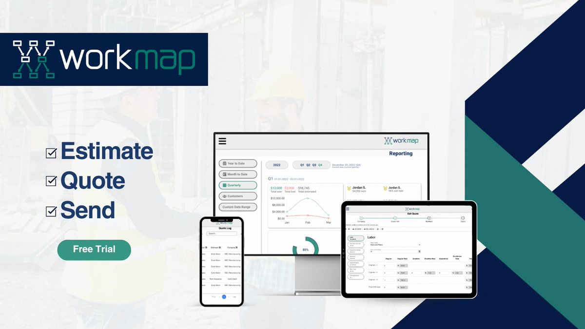 Did you know you can use Work Map anywhere you can access a web browser? Work Map makes it easier for you to get the job done no matter where you are! workmap.app

#SalesSoftware #LeadGen