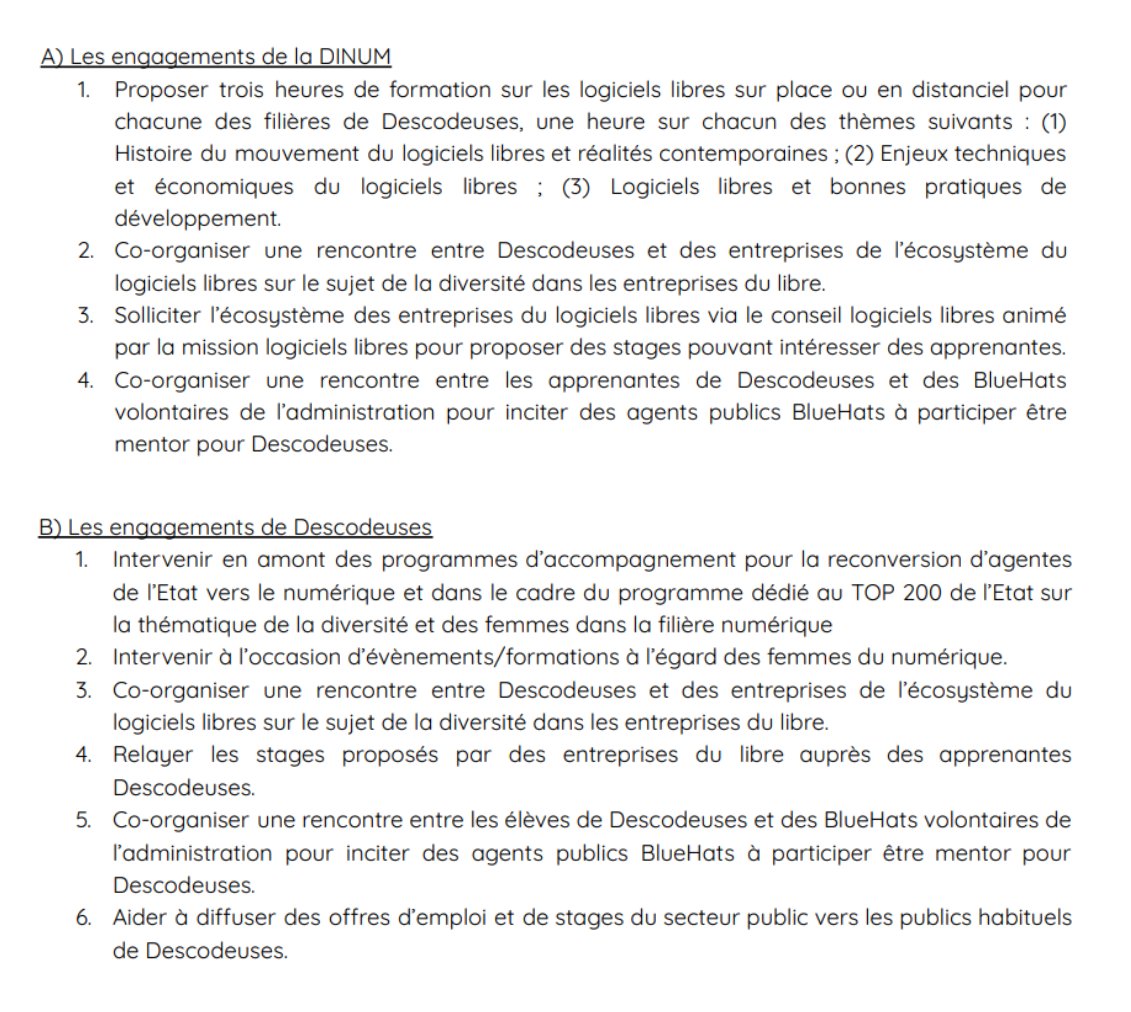 Le Libre Éducatif (@lelibreedu) on Twitter photo Remarquable partenariat entre l'association <a href="/DesCodeuses/">DesCodeuses</a> et la mission logiciels libres de la <a href="/_DINUM/">DINUM</a> autour d'un échange de compétences #OpenSource et #MixitéNumérique
cc <a href="/ColletIsabelle4/">Isabelle Collet</a> <a href="/FemmesNumerique/">Femmes@Numérique</a> Remarquable partenariat entre l'association <a href="/DesCodeuses/">DesCodeuses</a> et la mission logiciels libres de la <a href="/_DINUM/">DINUM</a> autour d'un échange de compétences #OpenSource et #MixitéNumérique
cc <a href="/ColletIsabelle4/">Isabelle Collet</a> <a href="/FemmesNumerique/">Femmes@Numérique</a>